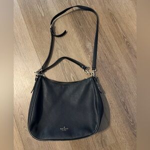 Kate Spade Black Pebbled Leather Shoulder Bag